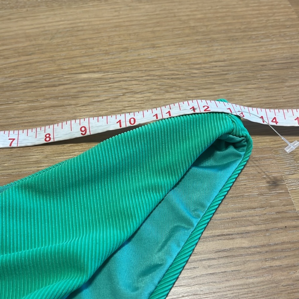 Beach Riot Green Ribbed Bikini Bottom - Picture 2 of 5